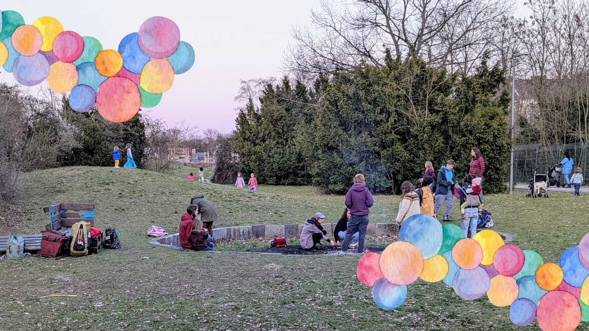 Single Parent Day 2025 Lagerfeuer und Stockbrot beim Single Parent Day 2025 in Neukölln