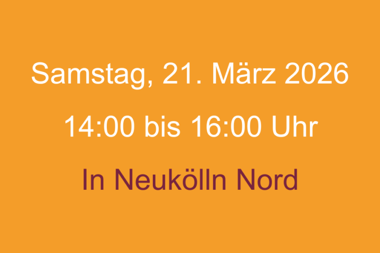 Teaser Bild SPD 2026 Samstag 2 Web Samstag Nachmittag Veranstaltungswoche Single Parent Day 2026 Neukölln
