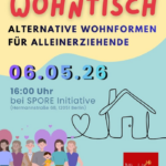 Wohntisch für Alleinerziehende in Berlin zu alternativen Wohnformen
